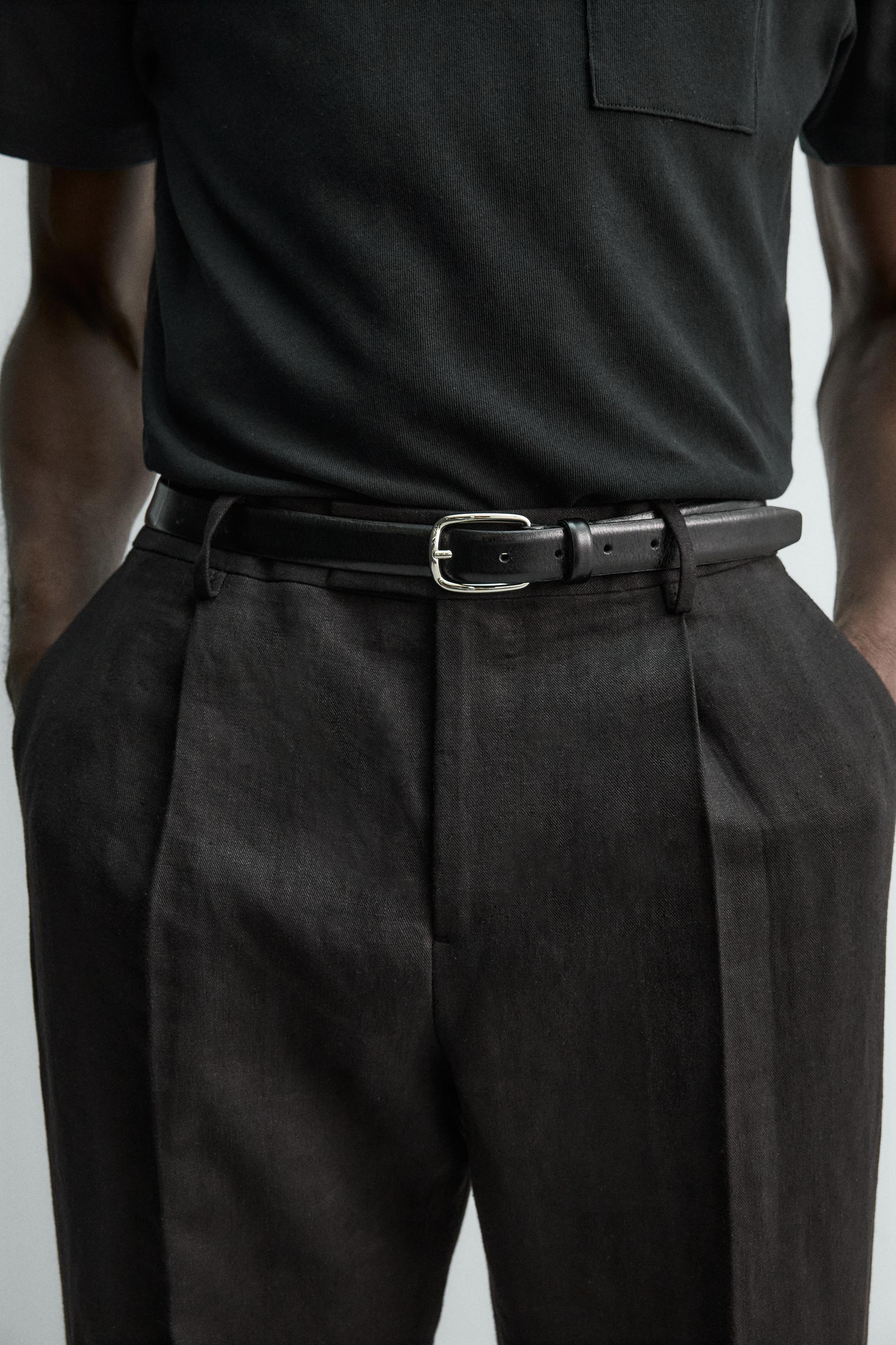 LEATHER BELT AARON LEVINE X ZARA